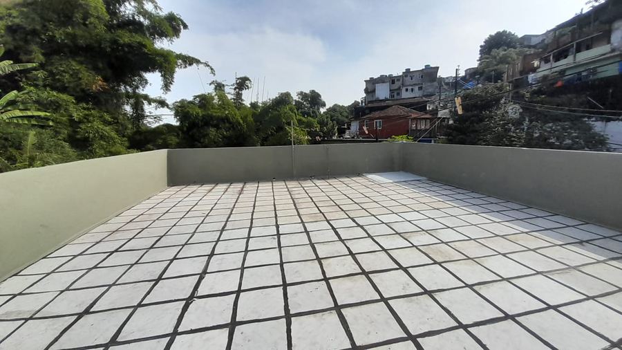 Laje impermeabilizada com acabamento em piso de área externa